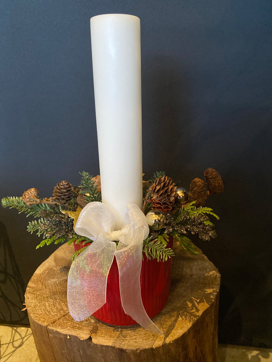 Jóladekoratión við høgum ljósi