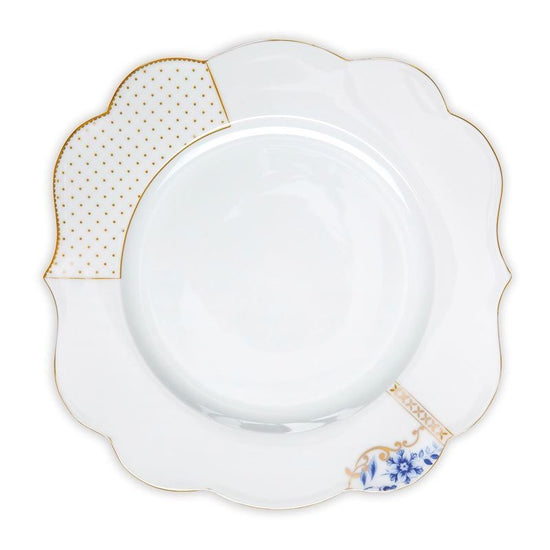 Royal White Dinner Plate