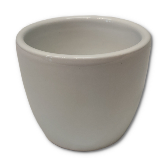 White pot 7 cm