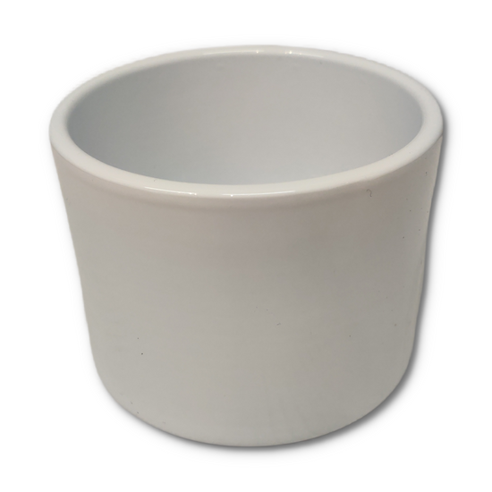 White pot 10 cm