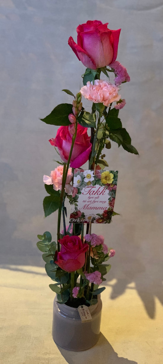 Cut flowers in a vase